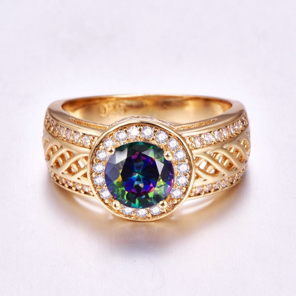 Fire Mystic Rainbow Topaz 925 Silver